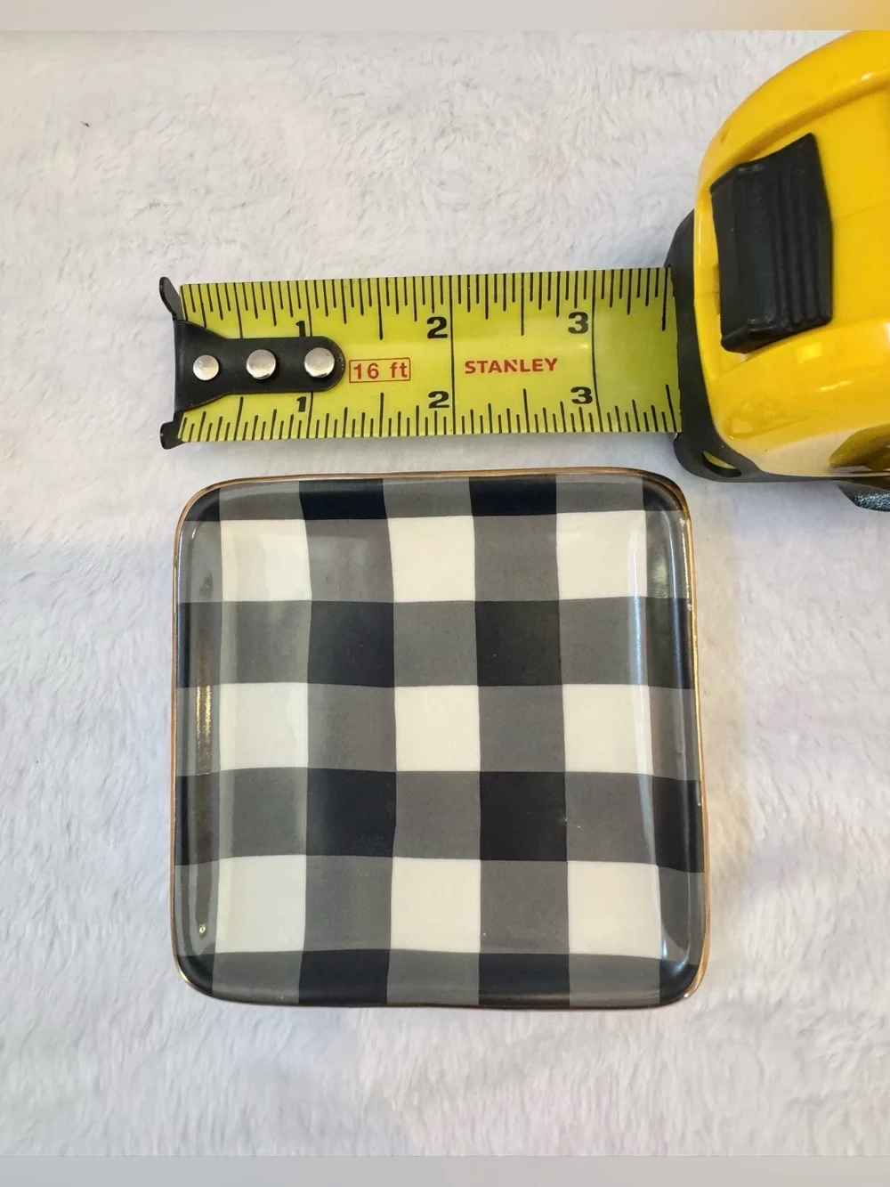 NWT Draper James Small Ceramic Trinket Dish in Gingham